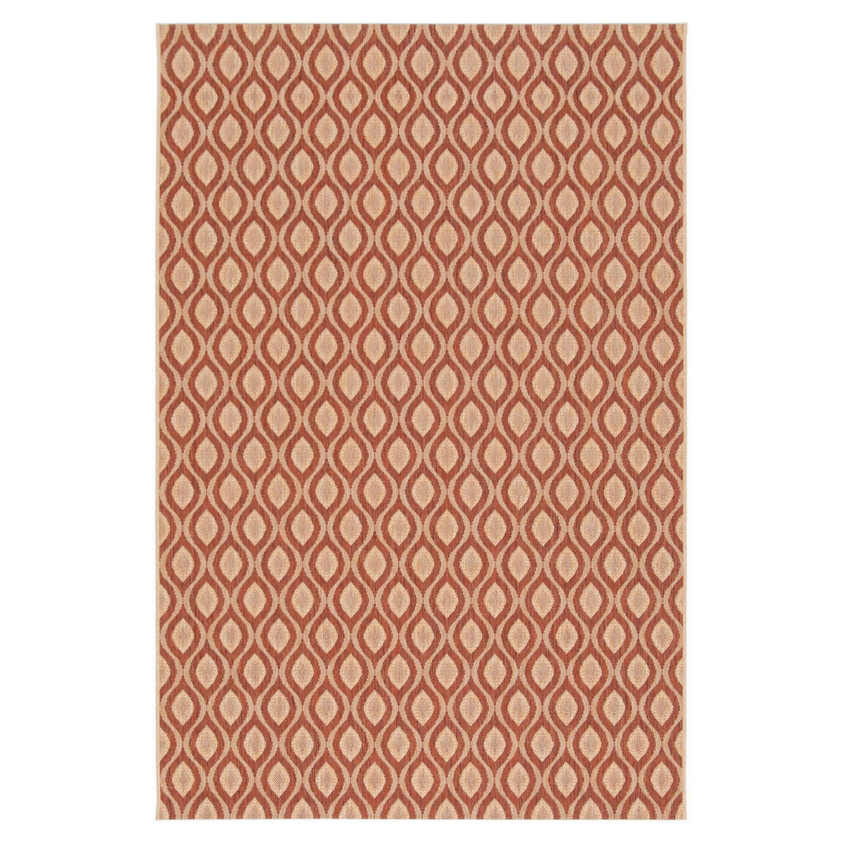 TEPPICH Indoor Outdoor elegant terracotta - Terracotta, Textil (160/230cm) - AFK Living