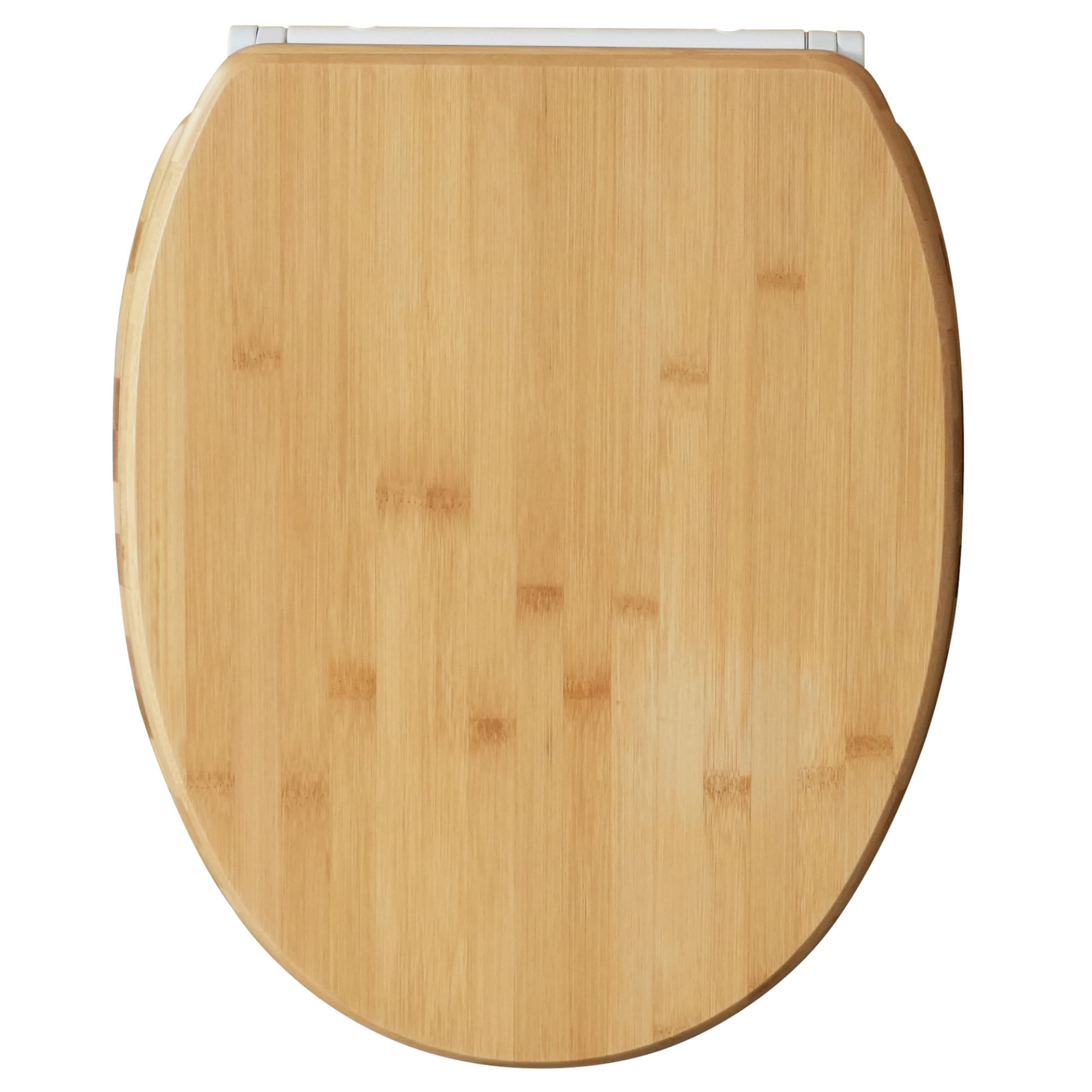 WC-SITZ mit Absenkautomatik & Top Fix Bambus - Braun, Holzwerkstoff (37.7/5.5/48cm) - Sanilo