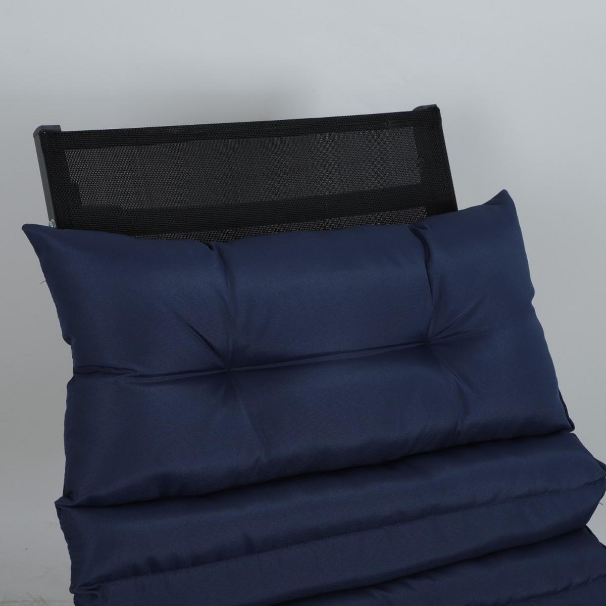 LIEGESTUHLAUFLAGE Marineblau 2er-Set - Blau, Kunststoff (64/2.3/190cm)