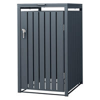 MÜLLTONNENBOX 1er Anthrazit - Anthrazit, Metall (80/116.3/68cm) - ML-DESIGN