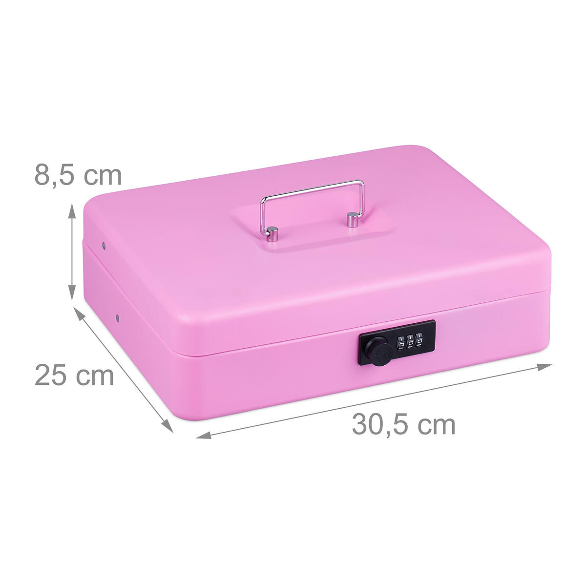 POKLADNIČKA na euro mince - ružová, kov/plast (30.5/8.5/25cm) - Relaxdays