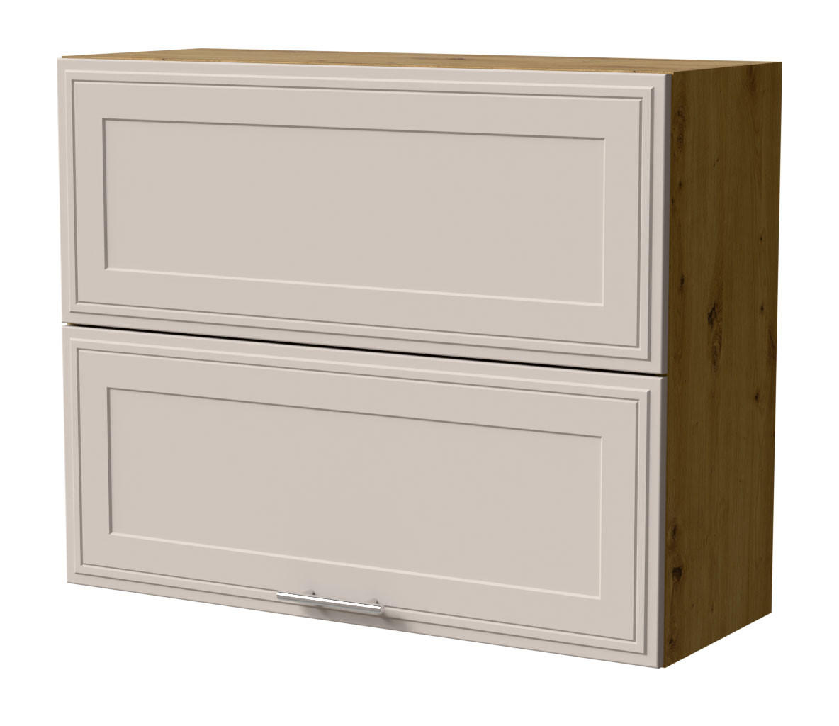 KLAPPHÄNGESCHRANK Salo W8B/90-AV Eiche Artisan / Kaschmir Matt 90 / 32,5 / 72cm - Kaschmir/Eiche Artisan, Holz/Holzwerkstoff (90/72/32.5cm) - Feldmann-Wohnen