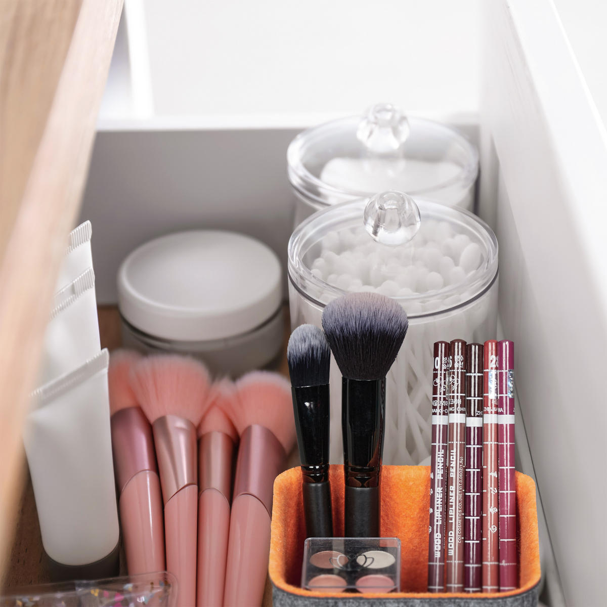 5TLG.SCHUBLADENORGANIZER - Multicolor, Textil (26.5/37.5/11.5cm) - Relaxdays