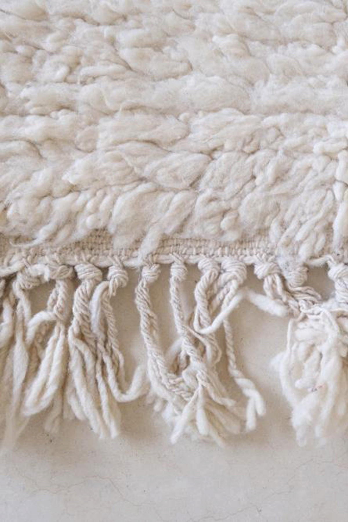 BERBERTEPPICH aus reiner Wolle 161x 228 cm - Weiß, Naturmaterialien (161/228cm) - AFK Living