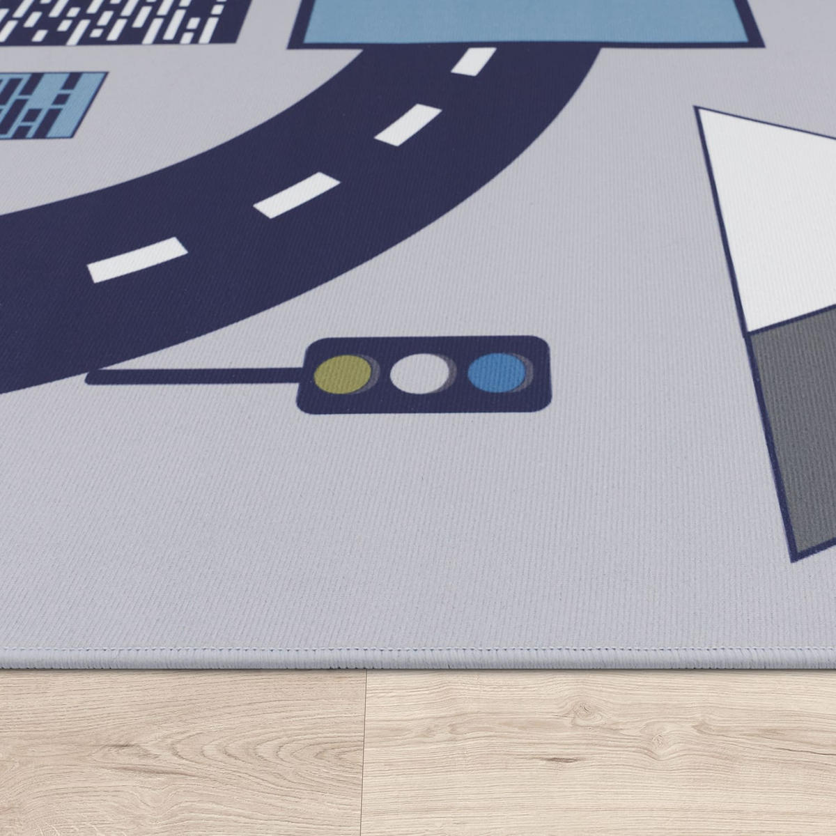 KINDERTEPPICH waschmaschinenwaschbar Zahlen‑Hüpfkästchen‑Muster Kinderzimmer schmutzabweisend Grau Rechteckig 160x220 - Grau, Textil (160/220cm) - KADIMA DESIGN