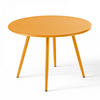 GARTEN-LOUNGETISCH, Gelb - Gelb, Metall (90/50/34cm) - Oviala