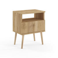 NACHTISCH Holztisch Poxwell Eichenfarbe - Sonoma Eiche, Holzwerkstoff (44/55/31cm) - Fedve