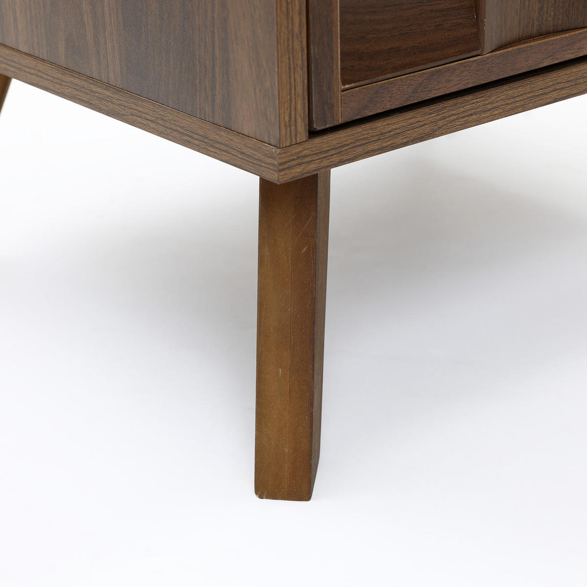 NACHTTISCH mit 2 Schubladen | B47 x T40 x H57 cm - Walnussfarben, Holzwerkstoff (47/57/40cm) - Hometopia