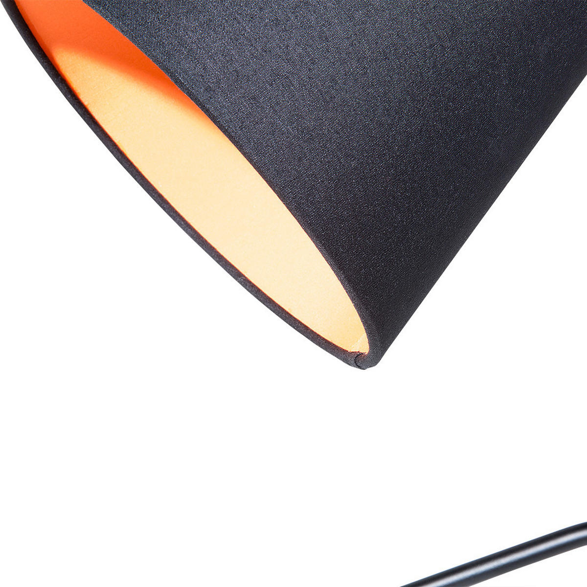 SCHREIBTISCHLAMPE Mooki 28/23/42 cm - Schwarz, Metall (28/23/42cm) - Beliani