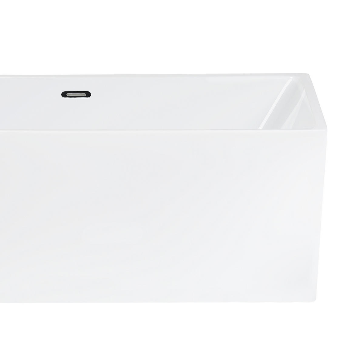 BADEWANNE FREISTEHEND 81x170x60 cm weiß Rios - Weiß, Kunststoff (81/60/170cm) - Beliani