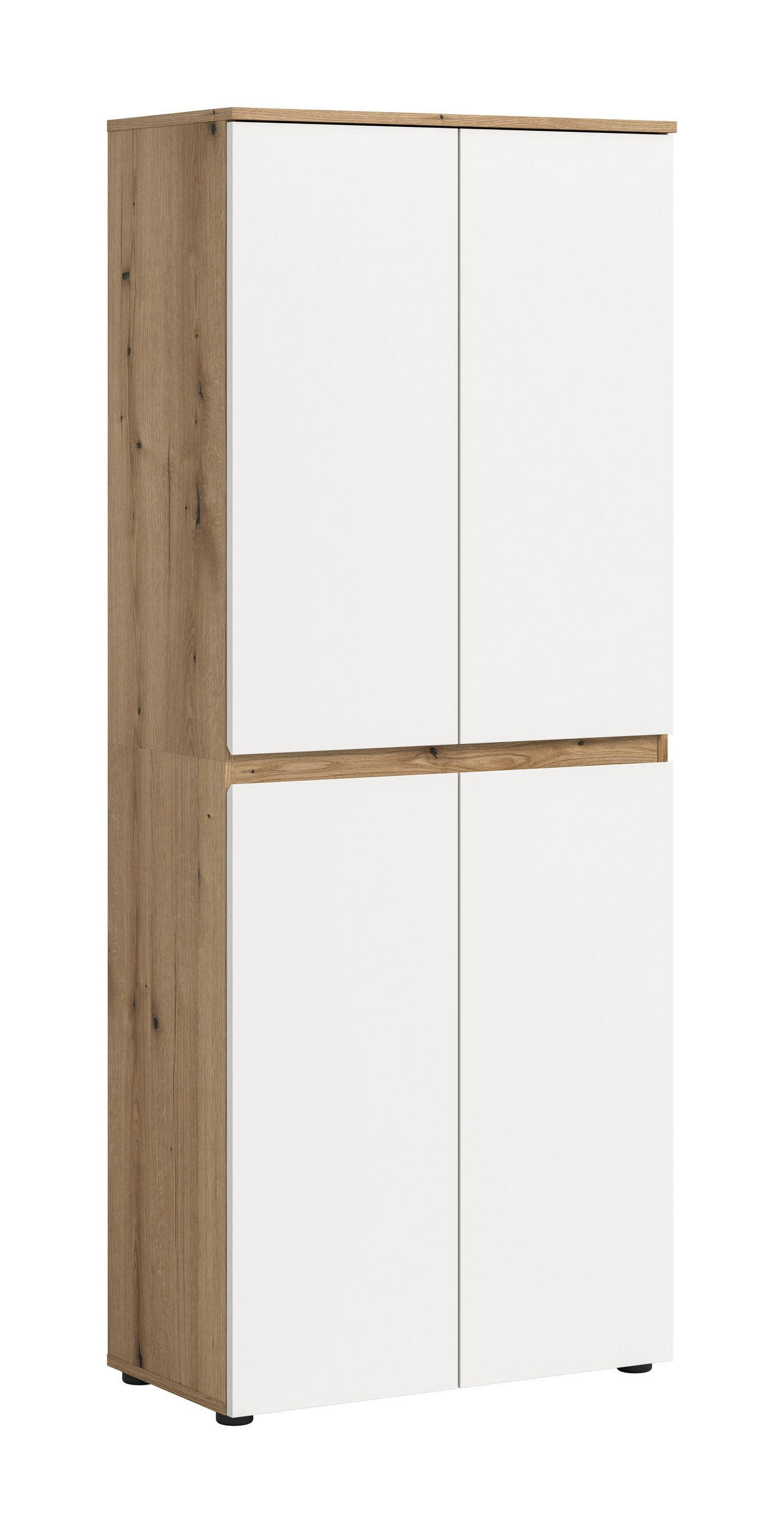 UNIVERSALSCHRANK SCARPA (B/H/T: ca. 70/175/37 cm) in Evoke Oak Nachbildung/weiß - Eichefarben, Holzwerkstoff (70/175/37cm)