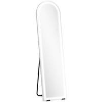 Ganzkörperspiegel Hartglas Weiß - Weiß, Glas (40/150/2.9cm) - HOMCOM