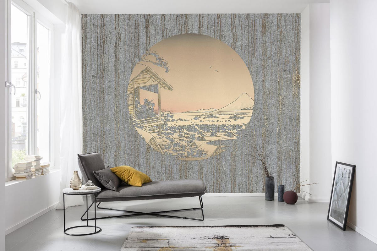 FOTOTAPETE künstlerisch 300 x 280 cm - Grau, Papier (300/280cm) - Sanders & Sanders