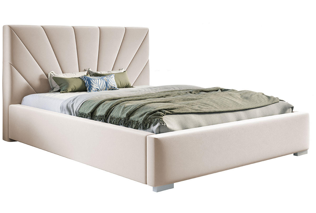 BETT Beige BEN 9 Mit Bettkasten 180x200 cm - Beige, Textil (180/200cm) - Sepro Meble