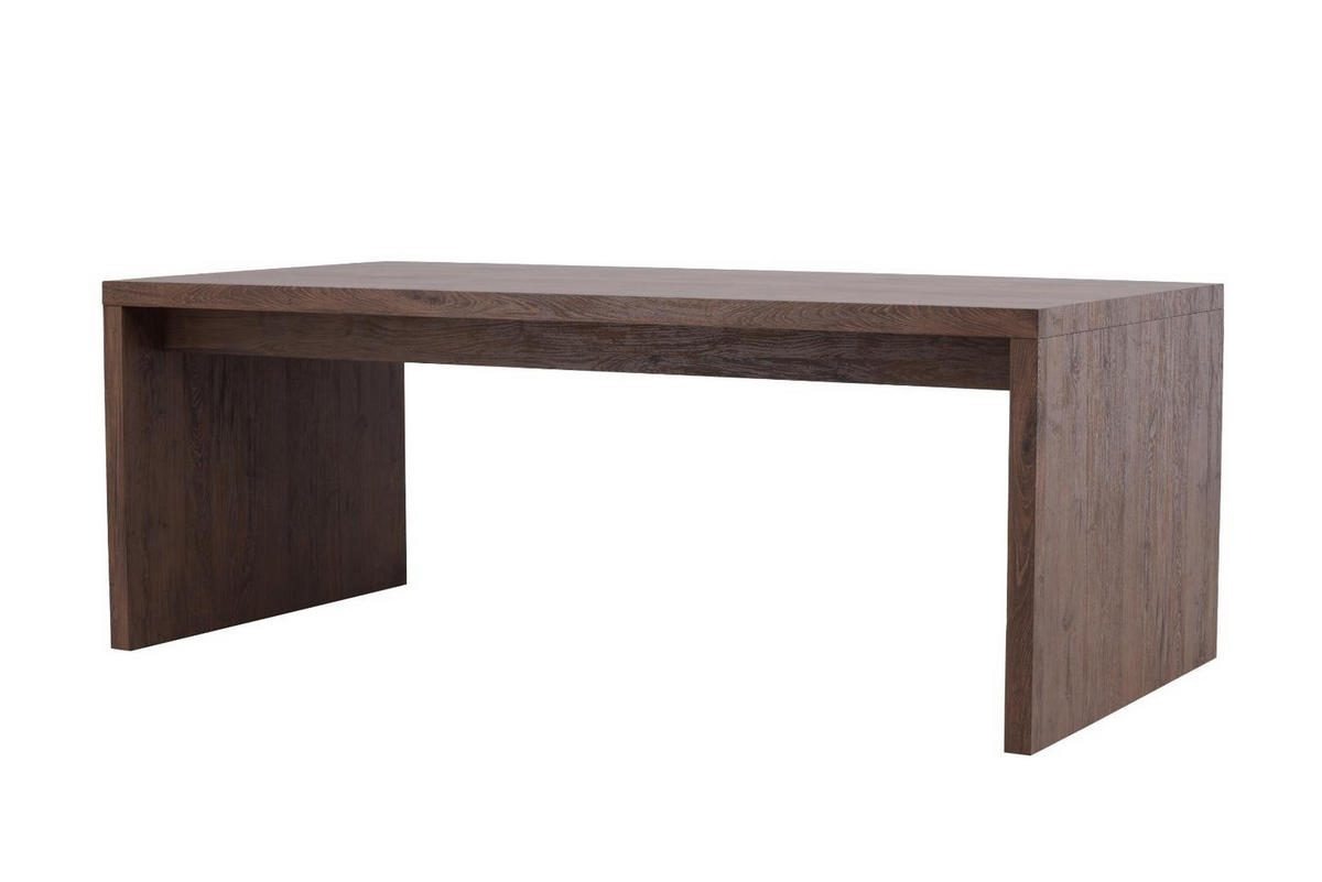 ESSTISCH, Evone, Mocca, MDF, 100 x 200 x 75 cm - Mokka, Holzwerkstoff (200/100/75cm) - ebuy24