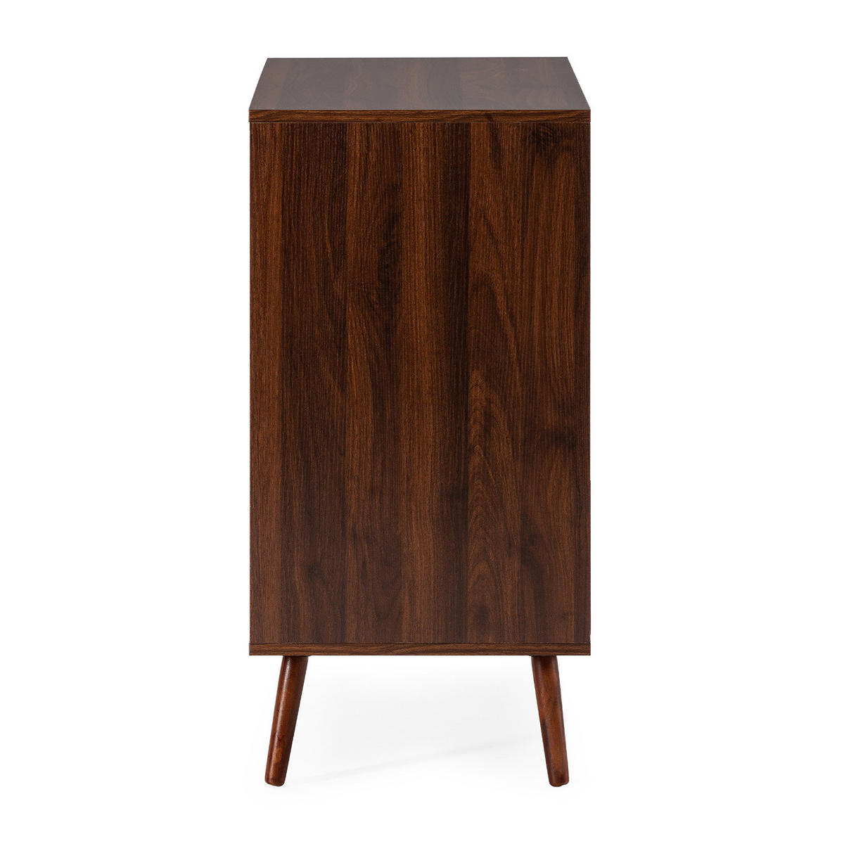 COMODĂ 80/80/40 Lluvia aspect de nuc comun - culoare nucă, compozit lemnos (80/80/40cm) - VS Venta-stock