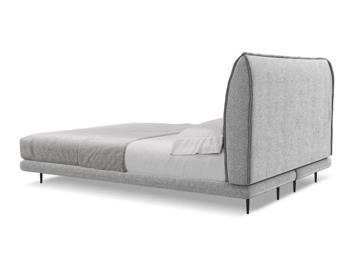 POLSTERBETT mit Bettkasten und Lattenrost 190x215 Blau - Blau/Schwarz, Kunststoff/Textil (140/200cm) - Makamii