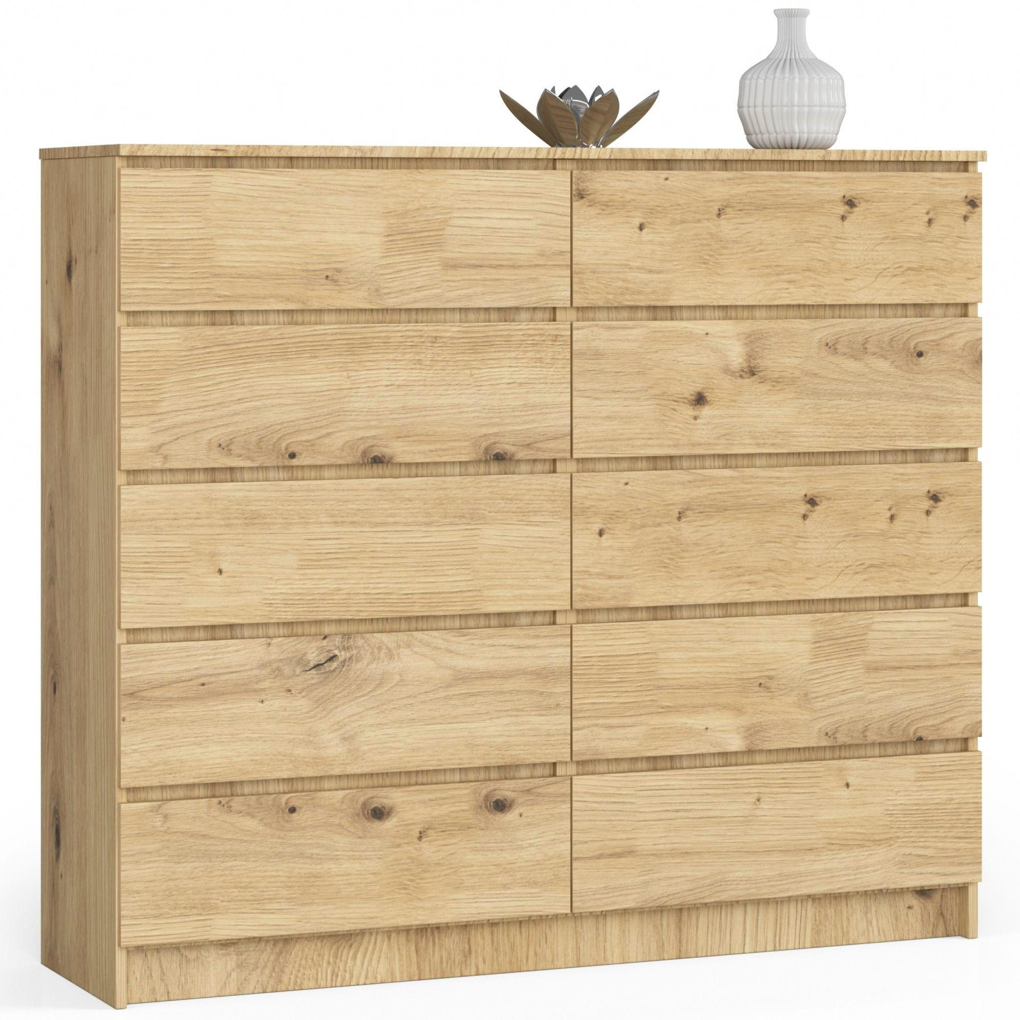 KOMMODE Eiche Artisan 138x40x121 cm - Eiche Artisan, Holzwerkstoff (138/121/40cm) - Akord