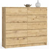 KOMMODE Eiche Artisan 138x40x121 cm - Eiche Artisan, Holzwerkstoff (138/121/40cm) - Akord