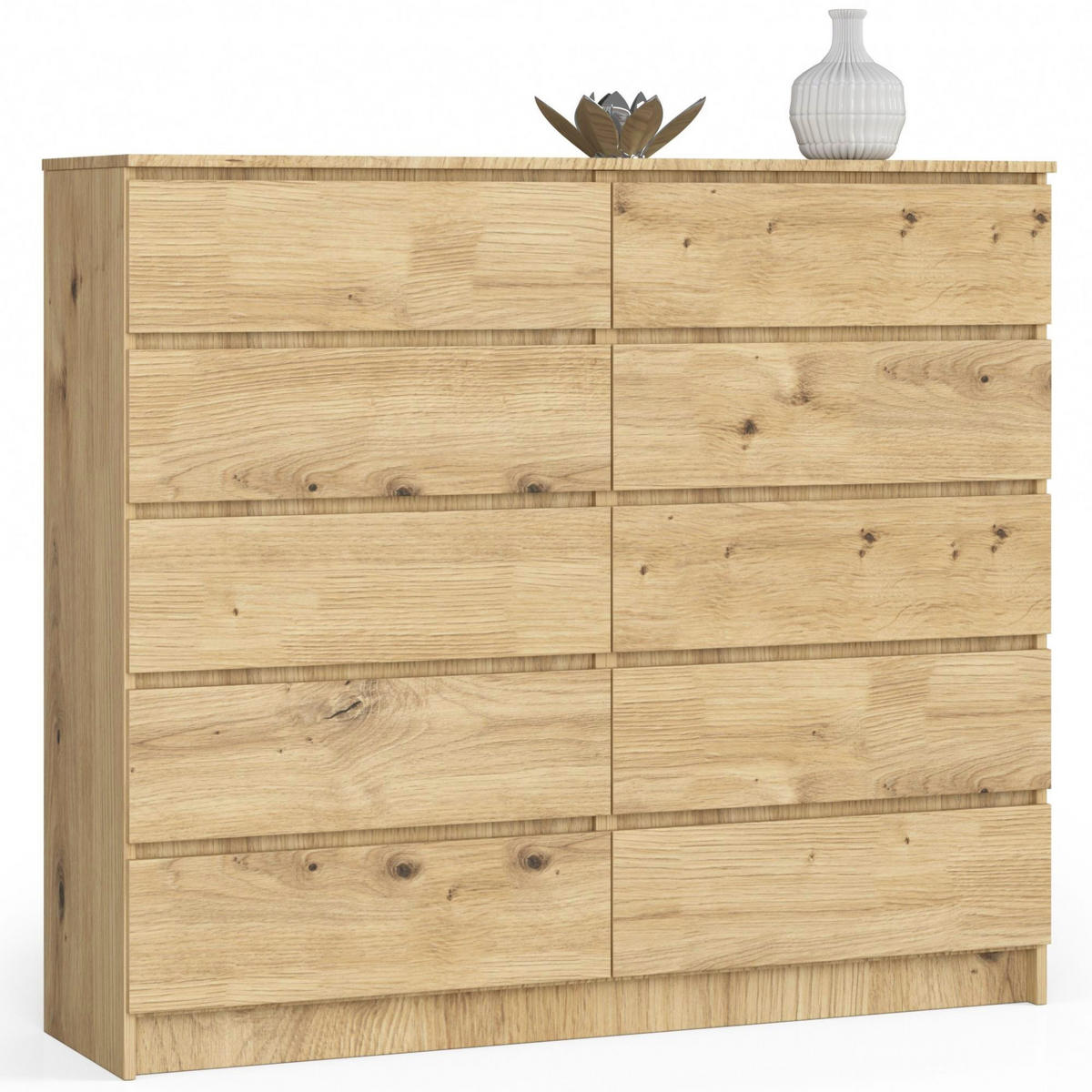 KOMMODE Eiche Artisan 138x40x121 cm - Eiche Artisan, Holzwerkstoff (138/121/40cm) - Akord