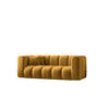 COUCH Sofa, Zweisitzer-Sofa Grand Modular Stoff Salvador Gelb - Gelb, Holz (197/70/91cm) - Kaiser Möbel