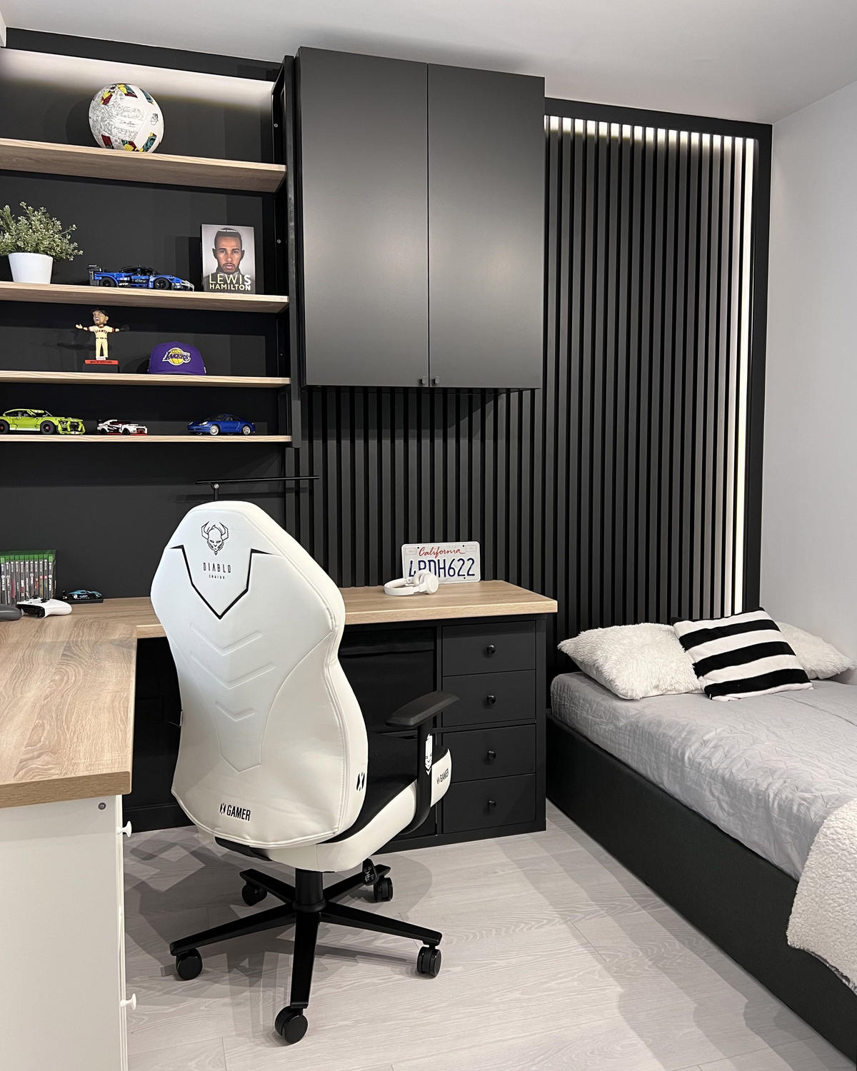 ČALOUNĚNÁ POSTEL 90/200 cm Tmavě šedá Dinan - tmavě šedá, textil (90/200cm) - Beliani