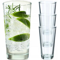 KADAX 4x Gläser 340ml für Getränke Getränke Wasser Glas Set Set - Transparent, Glas (0.34L) - KADAX