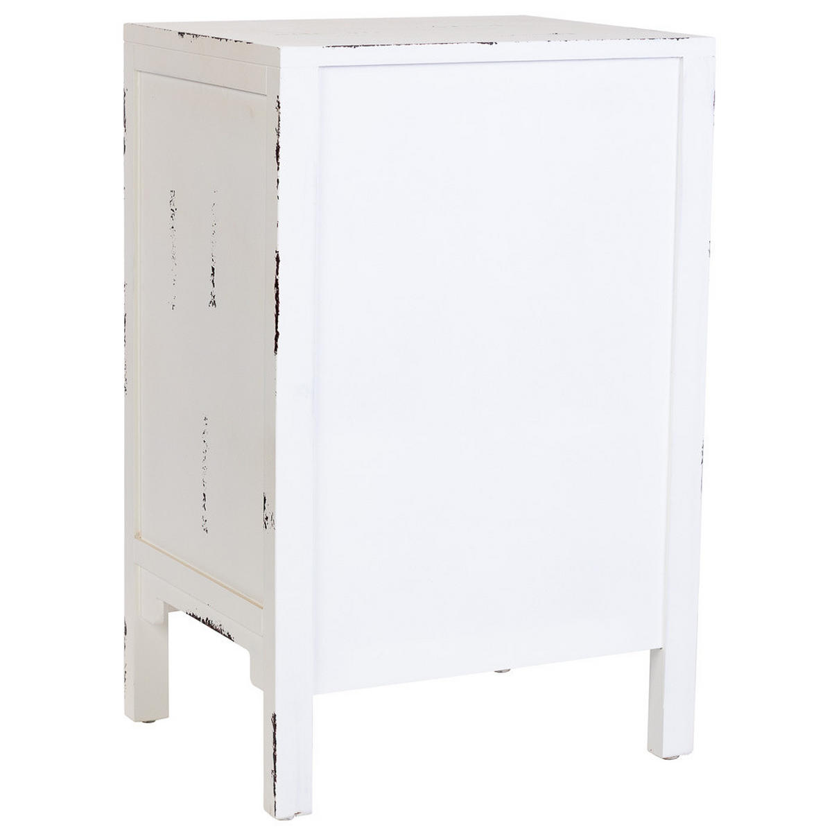 NACHTTISCH aus Holz, weiß, 45x36x70cm - Weiß, Holz (45/70/36cm) - Wanderlust