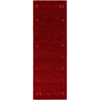 WOLLTEPPICH-LÄUFER Jamal Rot 80x250 cm - Rot, Textil (80/1cm) - KUNSTLOFT