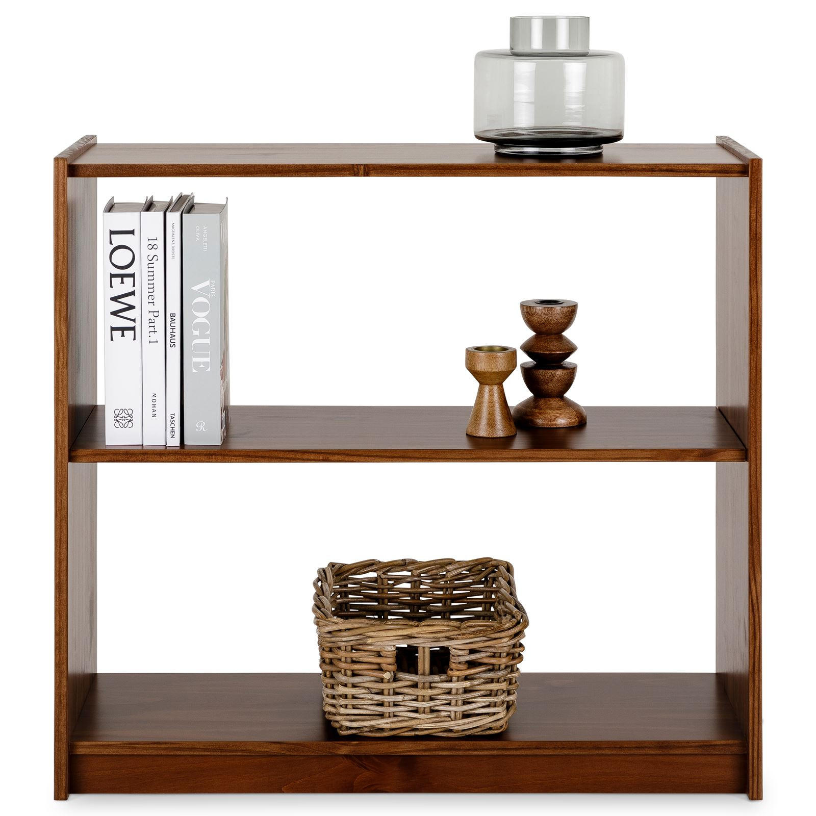 STANDREGAL STANDREAL - Kastanienfarben, Holz (80/72/30cm) - IDIMEX