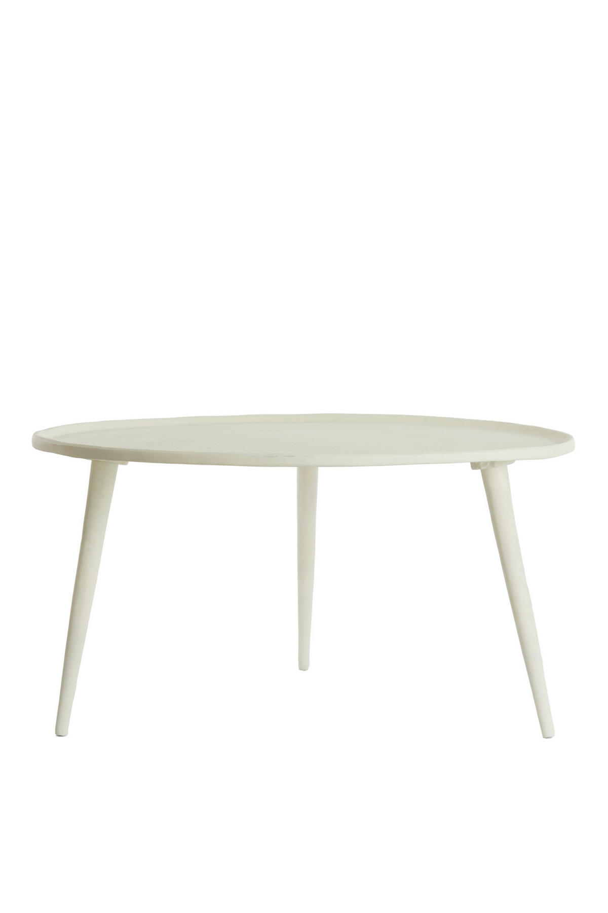 BEISTELLTISCH Babina Weiß Ø67,5/37 cm - Weiß, Metall (67.5/67.5/37cm) - Light & Living
