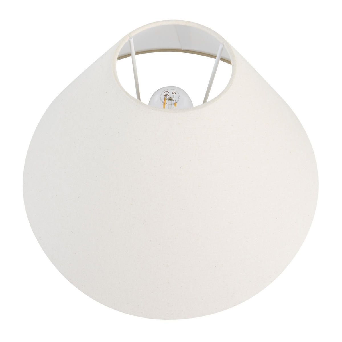 TISCHLAMPE Beige Luchetti - Beige/Schwarz, Keramik (35/35/43cm) - Beliani