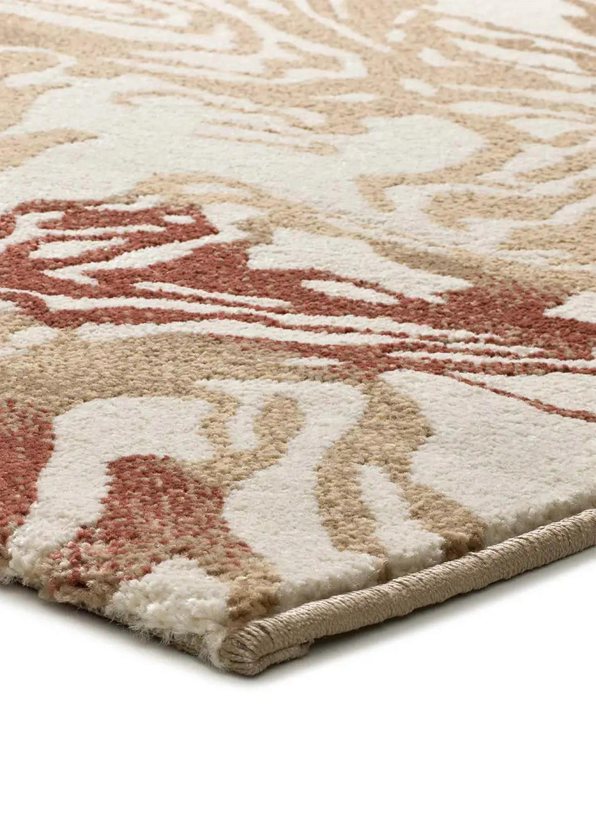 KURZFLORTEPPICH Kupfer / Beige Astra 133/190 cm - Beige/Kupferfarben, Naturmaterialien/Textil (133/190cm) - Atticgo