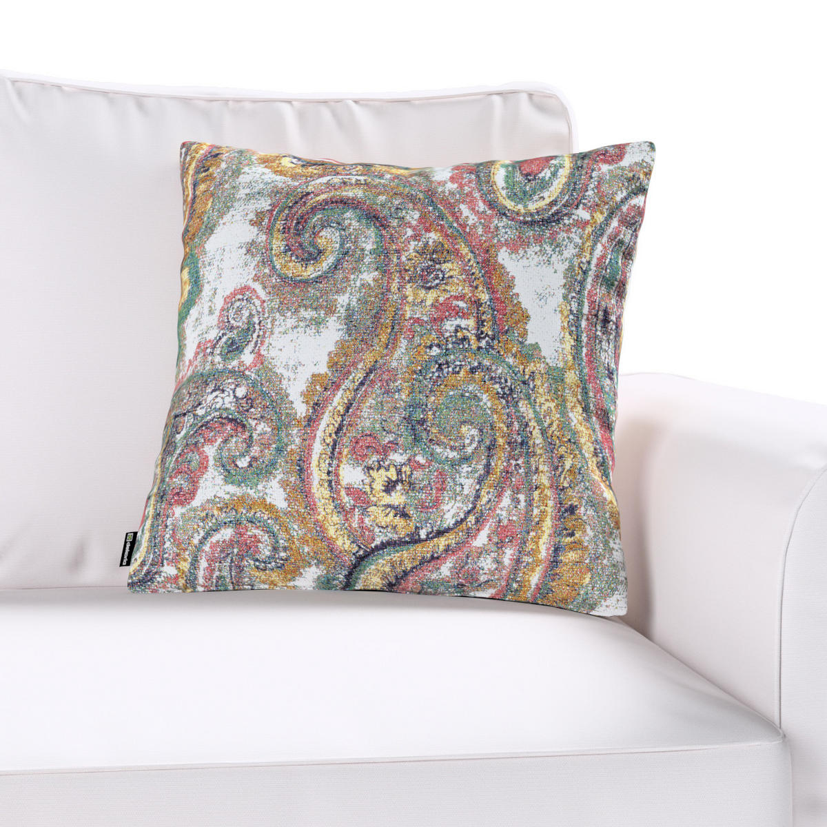KISSENHÜLLE Cosy Home grün- rosa, 43x43 cm - Rosa, Textil (43/43cm) - Dekoria