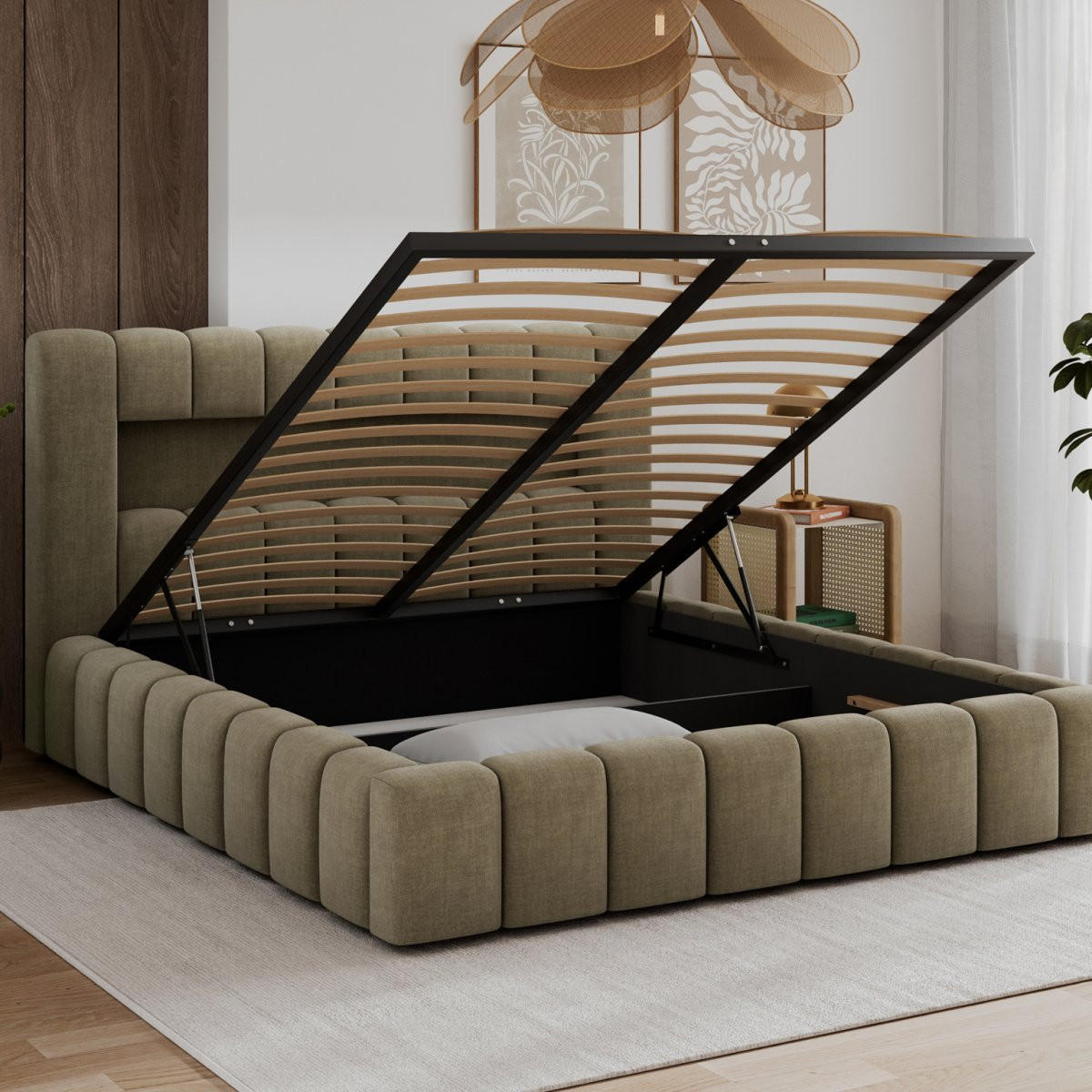 BOXBETT 180/200 Auria Braun - Braun, Holz (180/200cm) - Petits-meubles