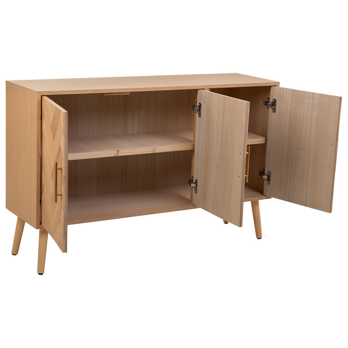 ANRICHTE aus Holz 120x34x76 braunem - Braun, Holzwerkstoff (34/120/76cm) - Wanderlust