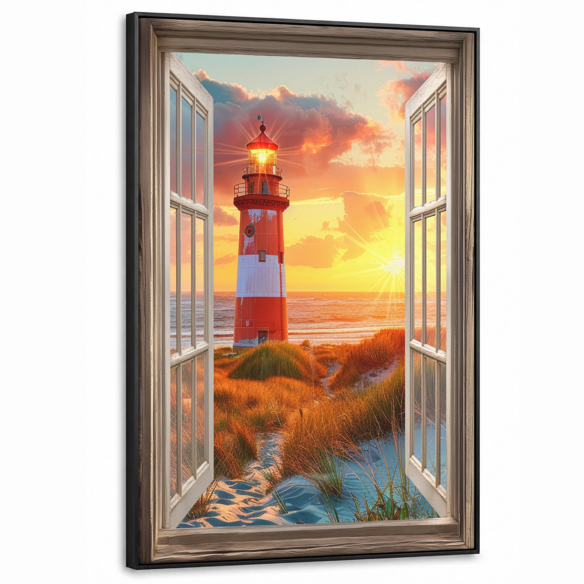 MuchoWow Leinwand Dunkelorange 90x140 cm