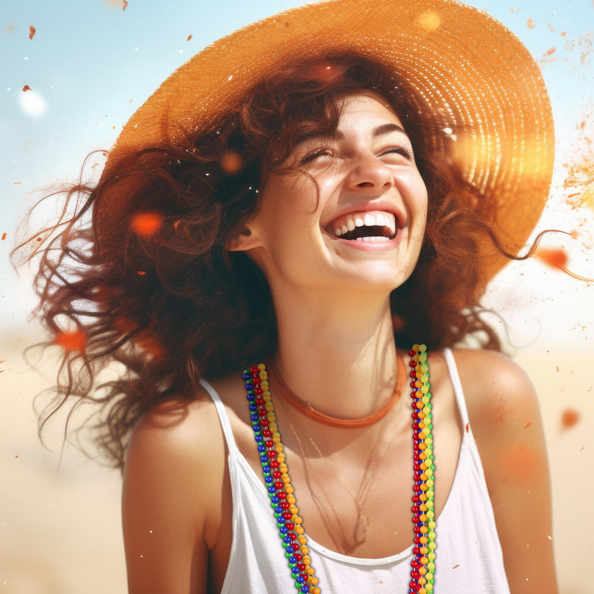 30XPERLENKETTE - Multicolor, Kunststoff (1/49/0.5cm) - Relaxdays