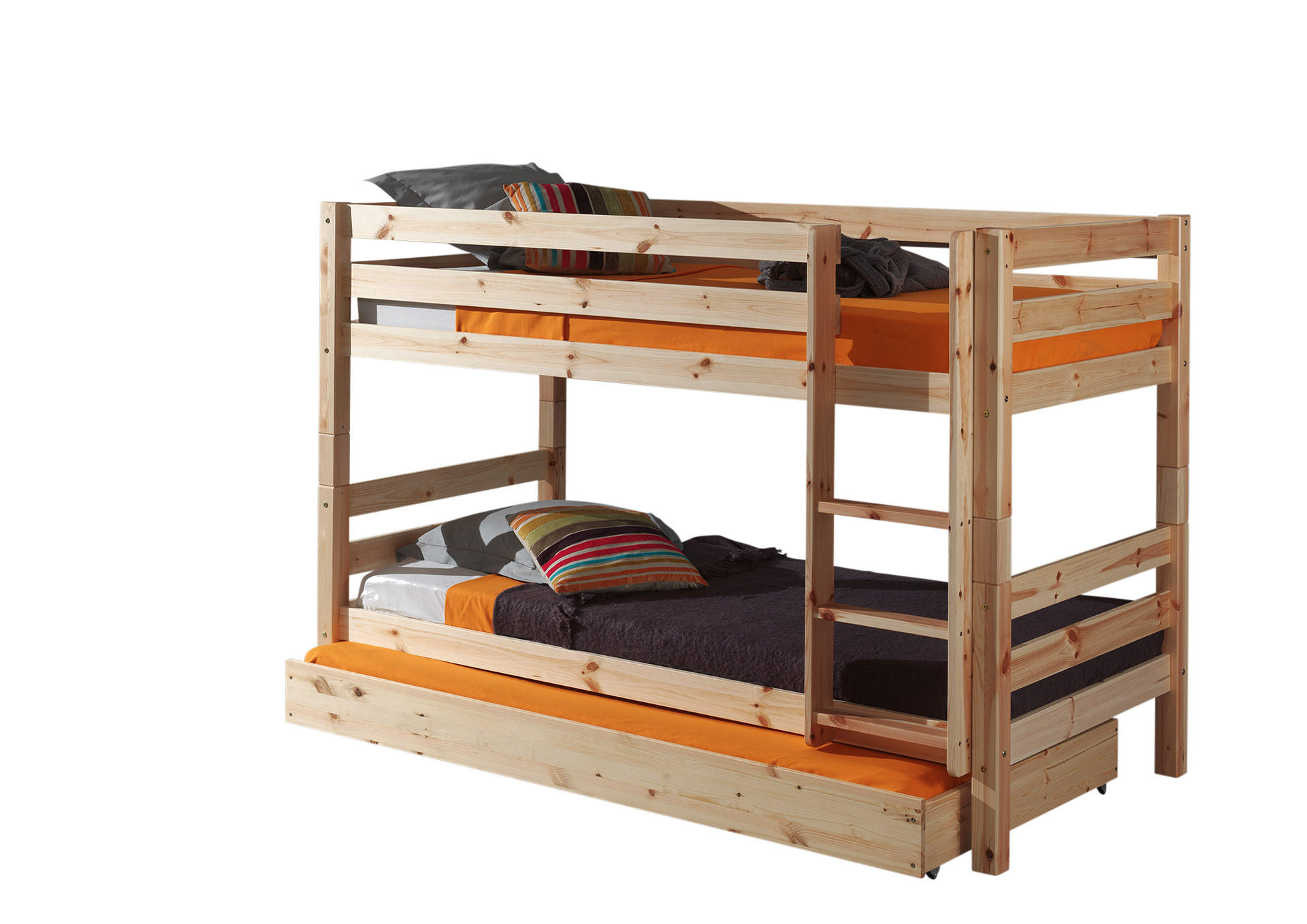ETAGENBETT PINO Beige 106x210x140 cm - Beige, Holz - FURNLUX