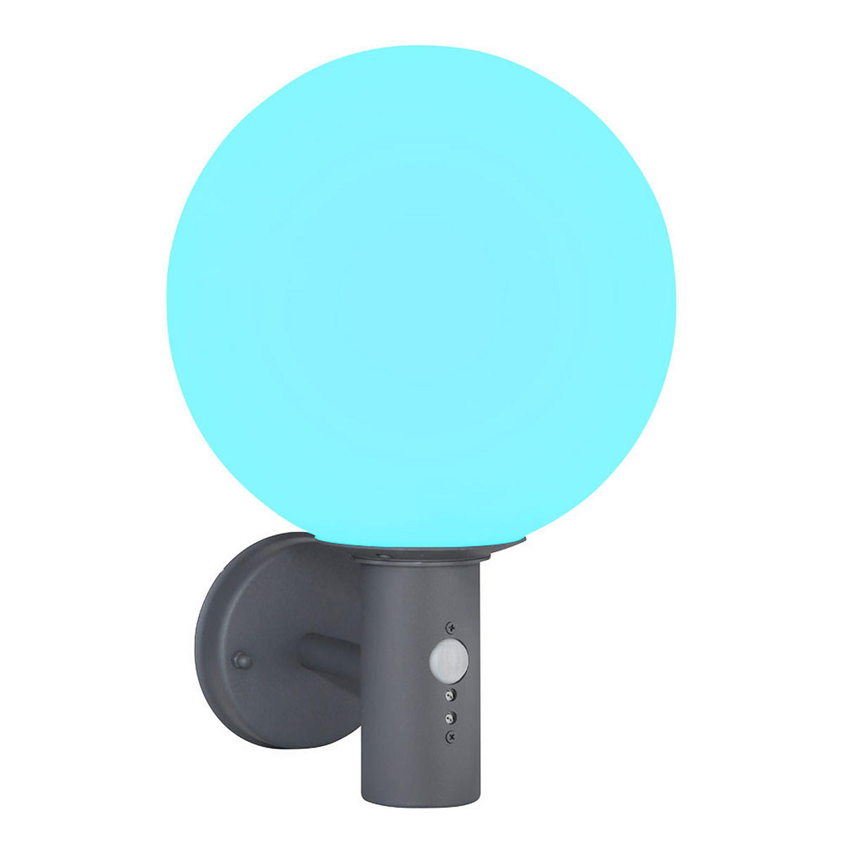 LED AUSSEN-WANDLEUCHTE OSSY Anthrazit Glas - Anthrazit, Glas (26.5/37/25cm) - Globo Lighting