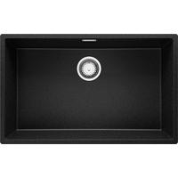 SPÜLBECKEN London Slim, 2-er set Anthrazit 76/47 cm 1 Becken + Ablauf-Set ab 80er Unterschrank - Chromfarben/Anthrazit, Kunststoff (76/20/47cm) - Primagran