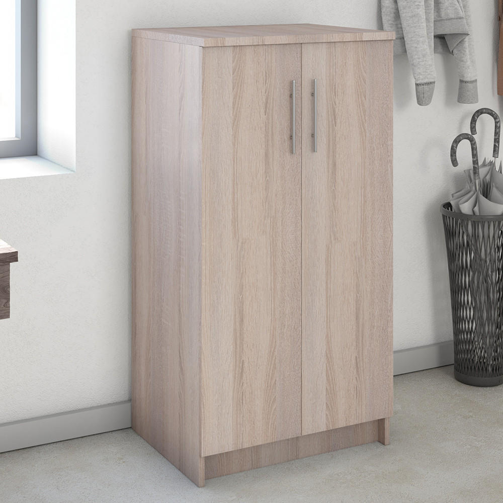 SCHUHSCHRANK Dalia Sonoma 56 x 108 cm - Braun/Sonoma Eiche, Holzwerkstoff (56/108/40cm) - Vicco