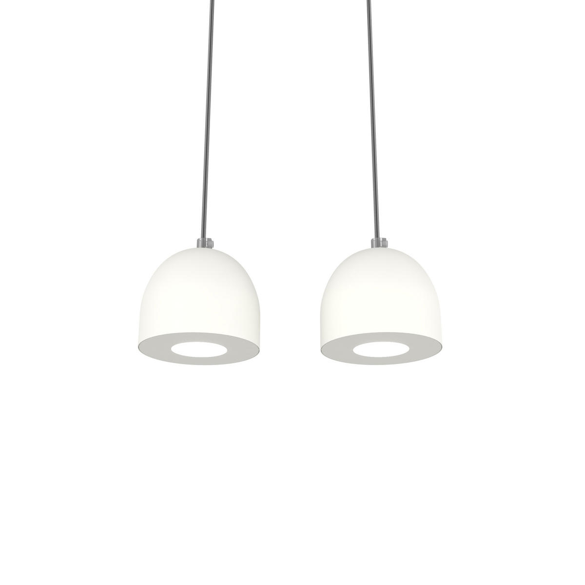 HÄNGELEUCHTE - Weiß Hochglanz, Metall (6.5/27/120cm) - Lumicom