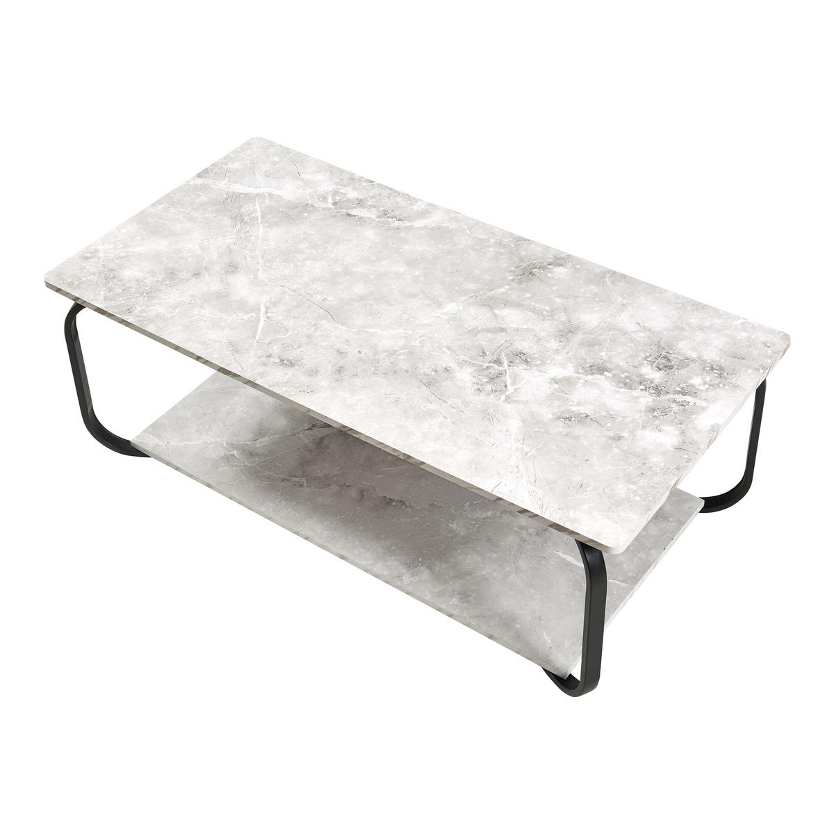 COUCHTISCH Kolta 120/60/43 cm - Weiß, Holzwerkstoff/Metall (60/120/43cm) - [en.casa]