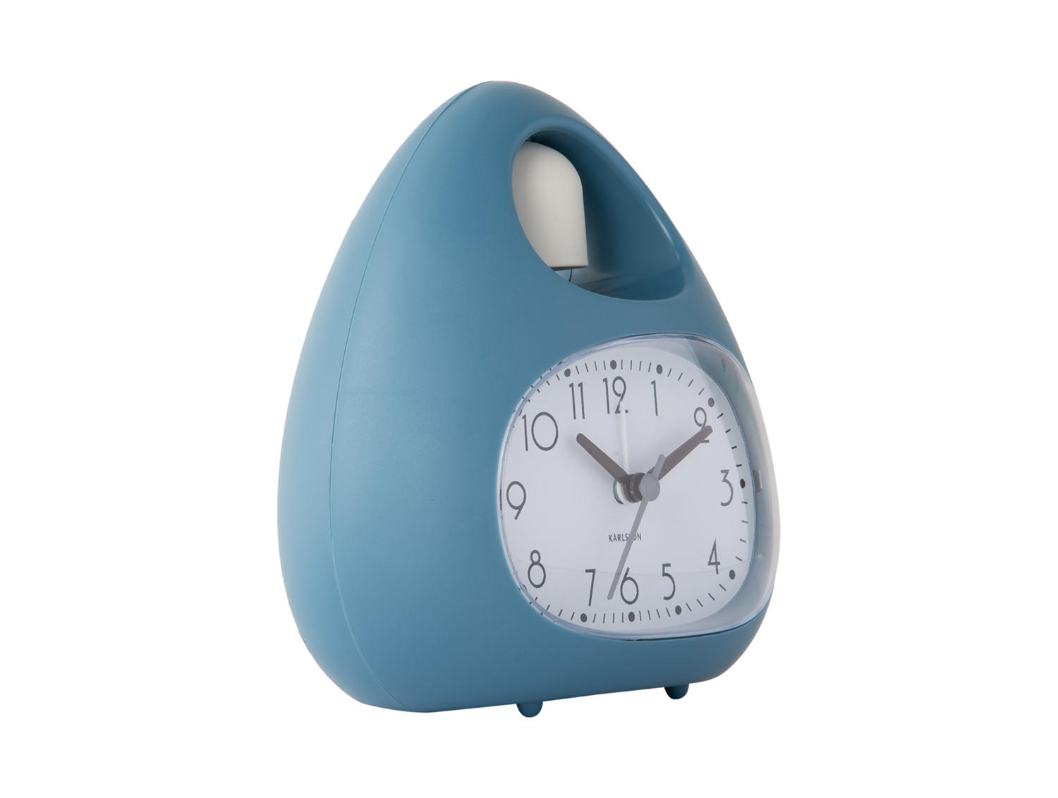 WECKER Blob Bell 12/8/13 cm - Blau, Kunststoff (8/13/12cm) - Karlsson