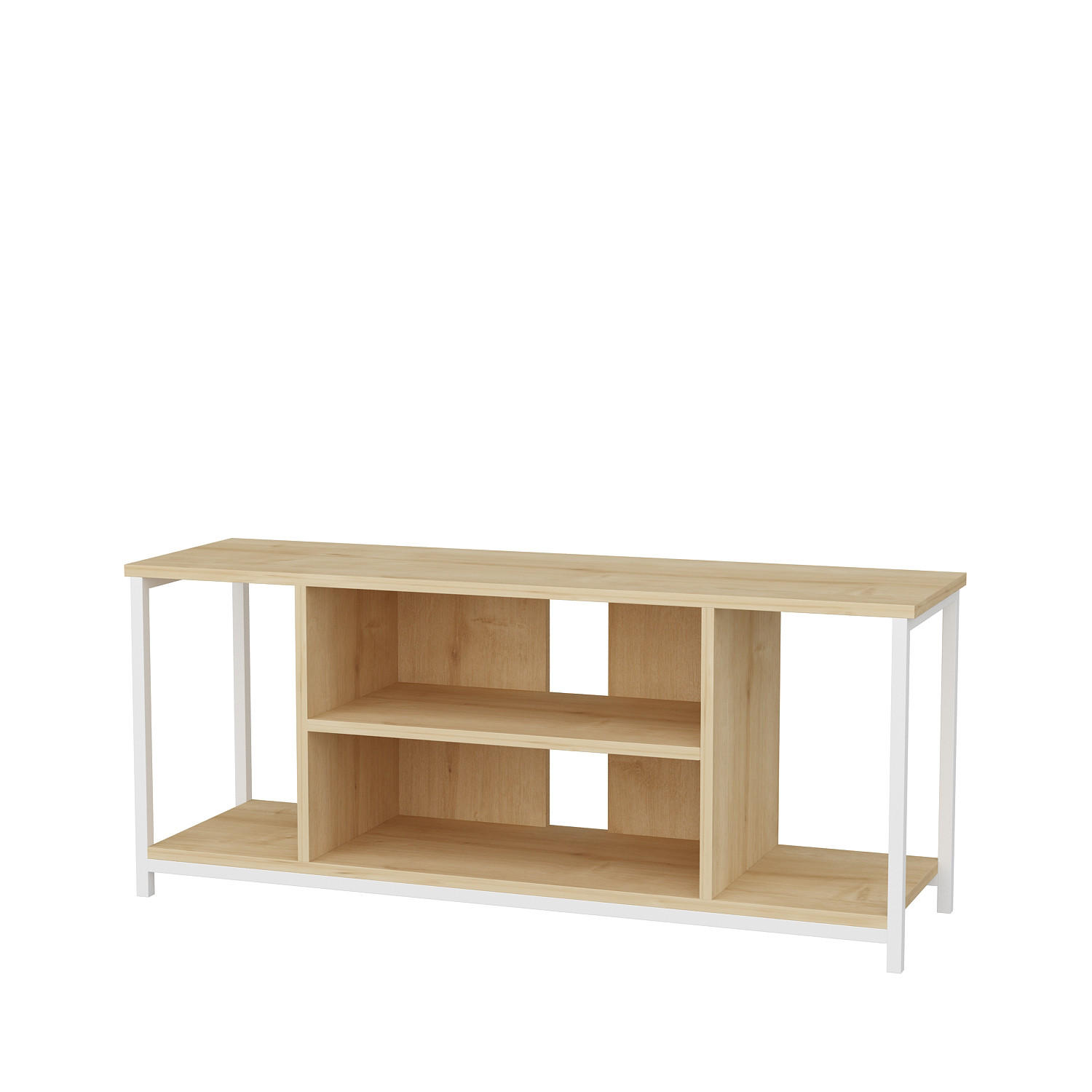 TV-ELEMENT Rinaldo Weiße Eiche - Eichefarben, Holzwerkstoff (120/51/35cm) - Decorotika