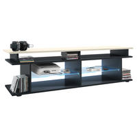 LOWBOARD Movie Platte des TV-Aufsatzes in Creme Hochglanz - Creme, Holzwerkstoff (138.5/39/37.5cm) - Vladon