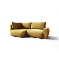 ECKSOFA Galan Mini Mit Schlaffunktion - Gelb, Holzwerkstoff/Textil (241/153cm) - Fun Möbel