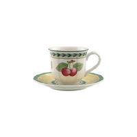 ESPRESSOTASSE MIT UNTERTASSE French Garden Fleurence bunt 80 ml - Multicolor, Keramik (0.08L) - Villeroy & Boch