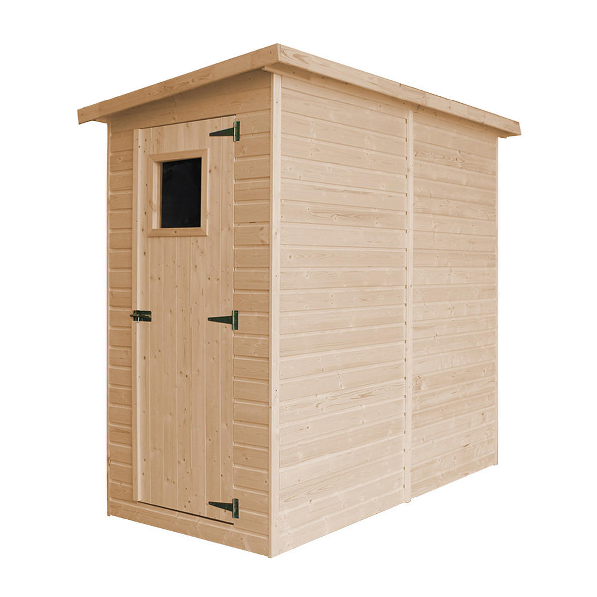 GARTENHAUS HOLZ H203x123x223 cm/2.1 m² - M348A - Beige, Holz (123/203/205cm) - Timbela